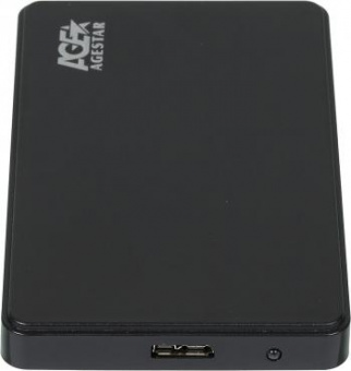 Внешний корпус для HDD AgeStar 3UB2P2 SATA III USB3.0 пластик черный 2.5" от магазина РЭССИ