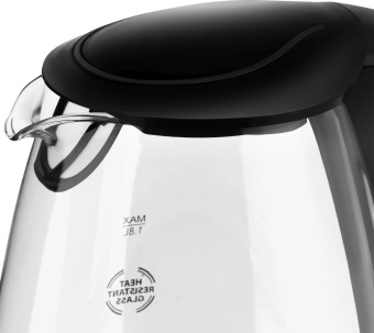 Чайник электрический Vitek VT-7034 1.8л. 2200Вт прозрачный/черный корпус: стекло/пластик от магазина РЭССИ