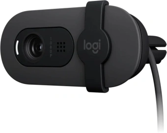 Камера Web Logitech HD Webcam Brio 90 графитовый 2Mpix (1920x1080) USB Type-C с микрофоном (960-001581) от магазина РЭССИ