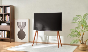 Подставка для телевизора Cactus CS-ST3646BKWN черный/орех 49"-75" макс.40кг напольный от магазина РЭССИ