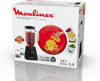 Блендер стационарный Moulinex Blendforce LM458810 600Вт черный от магазина РЭССИ