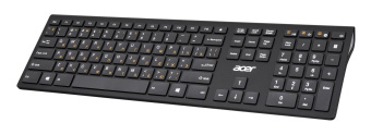 Клавиатура + мышь Acer OKR030 клав:черный мышь:черный USB беспроводная slim (ZL.KBDEE.005) от магазина РЭССИ
