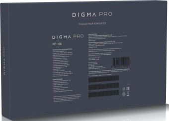 Планшет Digma Pro HIT 104 T616 (1.6) 8C RAM8Gb ROM256Gb 10.1" IPS 1920x1200 LTE 2Sim Android 13 синий 13Mpix 5Mpix BT GPS WiFi Touch microSD 128Gb 7000mAh от магазина РЭССИ