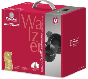 Кастрюля Rondell Walzer RDA-766 4.7л. d=24см (с крышкой) черный от магазина РЭССИ