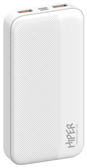 Мобильный аккумулятор Hiper SM20000 20000mAh 2.4A 2xUSB белый (SM20000 WHITE) от магазина РЭССИ