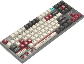 Клавиатура A4Tech Bloody S87 Pixels Red механическая серый/белый USB Multimedia for gamer LED (S87 PIXELS) от магазина РЭССИ