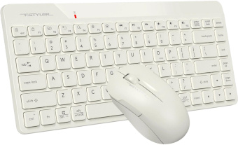 Клавиатура + мышь A4Tech Fstyler FG2200 Air2 клав:бежевый мышь:бежевый USB беспроводная slim (FG2200 AIR2 BEIGE) от магазина РЭССИ