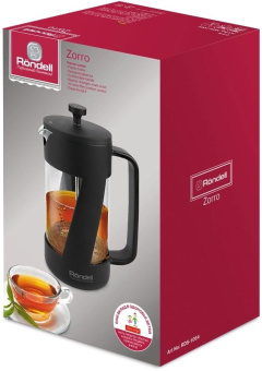 Френч-пресс Rondell Zorro RDS-1064 0.6л черный от магазина РЭССИ