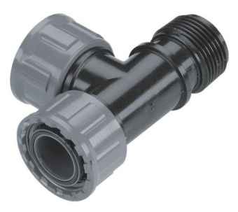 Коннектор Gardena 02751-20.000.00 Д.вх.1" Д.вых.1" черный от магазина РЭССИ