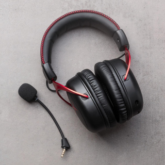 Наушники с микрофоном HyperX Cloud II (CL002) черный/красный мониторные Radio оголовье (4P5K4AA) от магазина РЭССИ