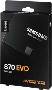 Накопитель SSD Samsung SATA III 250Gb MZ-77E250BW 870 EVO 2.5" от магазина РЭССИ