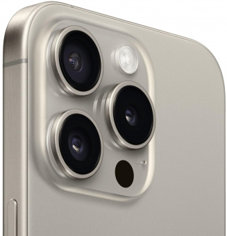Смартфон Apple A3104 iPhone 15 Pro 256Gb титан моноблок 3G 4G 2Sim 6.1" 1179x2556 iOS 17 48Mpix 802.11 a/b/g/n/ac/ax NFC GPS GSM900/1800 TouchSc Protect от магазина РЭССИ