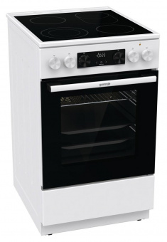 Плита Электрическая Gorenje GECS5C70WA белый/черный стеклокерамика (без крышки) от магазина РЭССИ