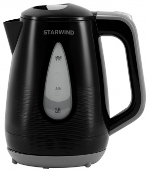 Чайник электрический Starwind SKP2316 1.7л. 2200Вт черный/серый (корпус: пластик) от магазина РЭССИ