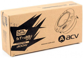 Колонки автомобильные ACV ST-38.1PRO SPL 300Вт 103дБ 4Ом 9.8см (3.8дюйм) (ком.:1кол.) твитер однополосные от магазина РЭССИ