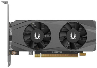 Видеокарта Zotac PCI-E 4.0 RTX 3050 LP NVIDIA GeForce RTX 3050 6Gb 96bit GDDR6 1470/14000 HDMIx1 DPx1 HDCP Ret low profile от магазина РЭССИ