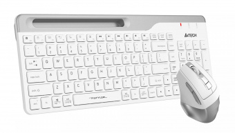 Клавиатура + мышь A4Tech Fstyler FB2535C клав:белый/серый мышь:белый/серый USB беспроводная Bluetooth/Радио slim (FB2535C ICY WHITE) от магазина РЭССИ