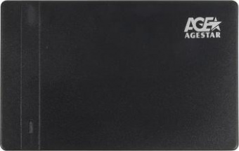 Внешний корпус для HDD/SSD AgeStar 3UB2P3 SATA III USB3.0 пластик черный 2.5" от магазина РЭССИ