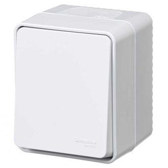 AtlasDesign PROFI IP54 О/У 1-клавишный кнопочный ВЫКЛЮЧАТЕЛЬ 10 АХ, БЕЛЫЙ от магазина РЭССИ