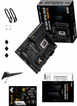 Материнская плата Asus TUF GAMING B760-PLUS WIFI D4 Soc-1700 Intel B760 4xDDR4 ATX AC`97 8ch(7.1) 2.5Gg RAID+HDMI+DP от магазина РЭССИ