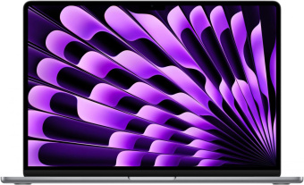 Ноутбук Apple MacBook Air A3114 M3 8 core 16Gb SSD512Gb/10 core GPU 15.3" Liquid Retina (2880x1864) Mac OS grey space WiFi BT Cam (MXD13HN/A) от магазина РЭССИ