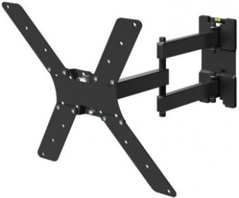 Кронштейн для телевизора Holder LCD-5566-B черный 32"-55" макс.45кг настенный поворотно-выдвижной и наклонный от магазина РЭССИ