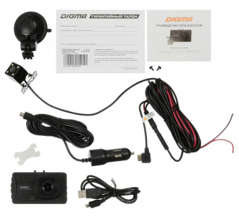 Видеорегистратор Digma FreeDrive 208 DUAL Night FHD черный 2Mpix 1080x1920 1080p 170гр. GP6248 от магазина РЭССИ