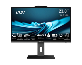 Моноблок MSI Pro AP242P 14M-659XRU 23.8" Full HD i5 14400 (2.5) 16Gb 1Tb SSD256Gb UHDG 730 noOS GbitEth WiFi BT 120W клавиатура мышь Cam черный 1920x1080 от магазина РЭССИ