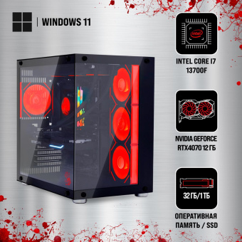 ПК Bloody BD-PC CZ79C3 MT i7 13700F (2.1) 32Gb SSD1Tb RTX4070Ti Super 16Gb Windows 11 Home 64 GbitEth 850W черный (2086015) от магазина РЭССИ