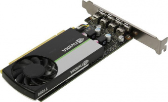 Видеокарта PNY PCI-E T1000 NVIDIA T1000 4096Mb 128 GDDR6 mDPx4 Bulk low profile от магазина РЭССИ