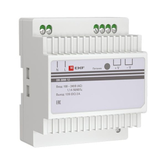Блок питания 12В DR-30W-12 PROxima от магазина РЭССИ
