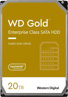 Жесткий диск WD SATA-III 20TB WD202KRYZ Server Gold 512E (7200rpm) 512Mb 3.5" от магазина РЭССИ