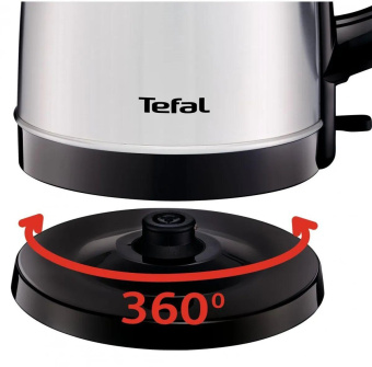 Чайник электрический Tefal KI150D30 1.7л. 2400Вт черный корпус: металл/пластик (7211001458) от магазина РЭССИ