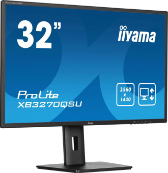 Монитор Iiyama 31.5" ProLite XB3270QSU-B1 черный IPS 16:9 HDMI M/M матовая HAS Piv 250cd 178гр/178гр 2560x1440 100Hz DP 2K USB 8.6кг от магазина РЭССИ