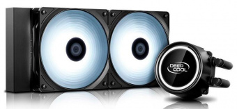Система водяного охлаждения Deepcool GAMMAXX L240T Soc-AM4/1151/1200/1700 4-pin 18-30dB Al+Cu 200W 1238gr LED Ret от магазина РЭССИ