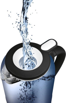 Чайник электрический Polaris PWK 1759CGL 1.5л. 2150Вт белый/черный корпус: стекло от магазина РЭССИ