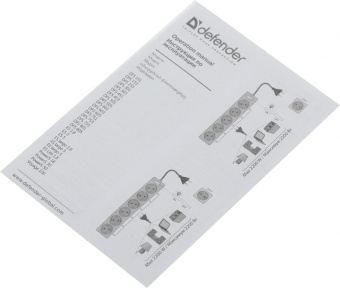 Сетевой фильтр Defender DFS 155 5м (6 розеток) белый (коробка) от магазина РЭССИ