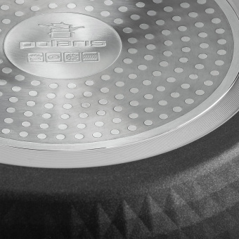 Сковорода Polaris Kontur 20F круглая 20см ручка несъемная (без крышки) черный (015085) от магазина РЭССИ