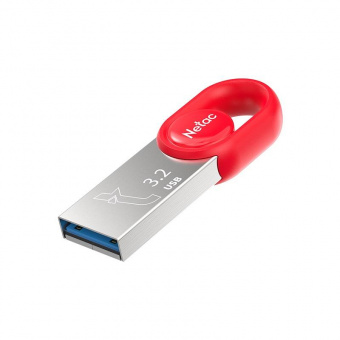 Флеш Диск Netac 32Gb UM2 NT03UM2N-032G-32RE USB3.2 серебристый/красный от магазина РЭССИ