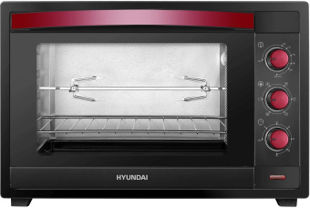 Мини-печь Hyundai MIO-HY102 50л. 2000Вт черный/красный от магазина РЭССИ