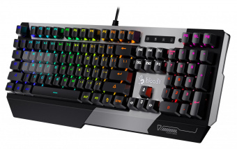 Клавиатура A4Tech Bloody B865N механическая серый/черный USB for gamer LED от магазина РЭССИ