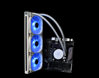 Система водяного охлаждения ID-Cooling AURAFLOW X 360 SNOW Soc-AM5/AM4/1151/1200/2066/1700 4-pin 18-35dB Al+Cu 350W LED Ret от магазина РЭССИ