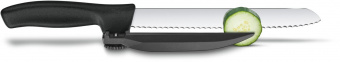 Нож кухонный Victorinox Swissclassic DUX-MESSER (6.8663.21) стальной лезв.210мм черный от магазина РЭССИ