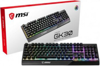Клавиатура MSI Vigor GK30 RU черный USB for gamer LED от магазина РЭССИ