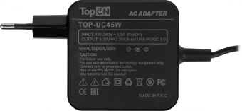 Блок питания TopON TOP-UC45 45W 5V-20V 2.25A от бытовой электросети от магазина РЭССИ