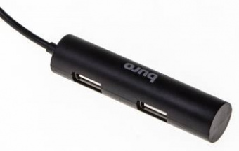 Разветвитель USB 2.0 Buro BU-HUB4-0.5R-U2.0 4порт. черный от магазина РЭССИ