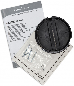 Вытяжка встраиваемая Krona Kamilla slim 500 inox нержавеющая сталь управление: кнопочное (1 мотор) от магазина РЭССИ