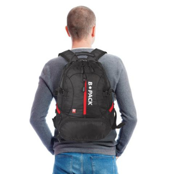 Рюкзак GERMANIUM S-03 с отделением для ноутбука увеличенный объем черный 46х32х26 см 226949 от магазина РЭССИ