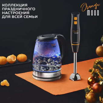 Чайник электрический Scarlett SC-EK27G36 1.8л. 1800Вт черный корпус: стекло/пластик от магазина РЭССИ