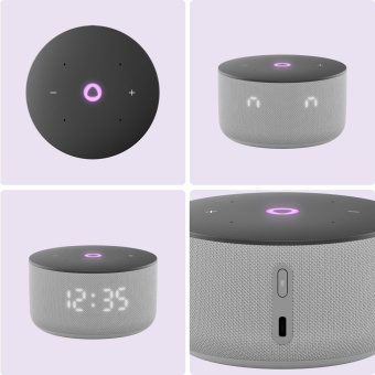 Умная колонка Yandex Станция Мини 3 Алиса серый 12W 1.0 BT/Wi-Fi (YNDX-00027GRY) от магазина РЭССИ